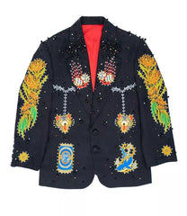 Men's Customized Western Cowboy Style Embroidered 2 PC Suit Wedding Cocktail