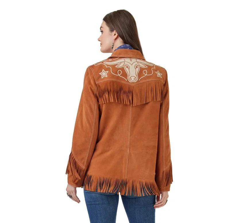 Customized Cowgirl Embroidered Fringes Women Shirt Casual Office Wedding Wear