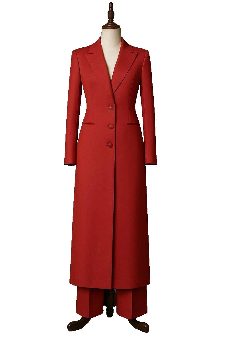 Customized Women Long 2 PC Suit Wedding Cocktail Prom Party Attire Office Wear