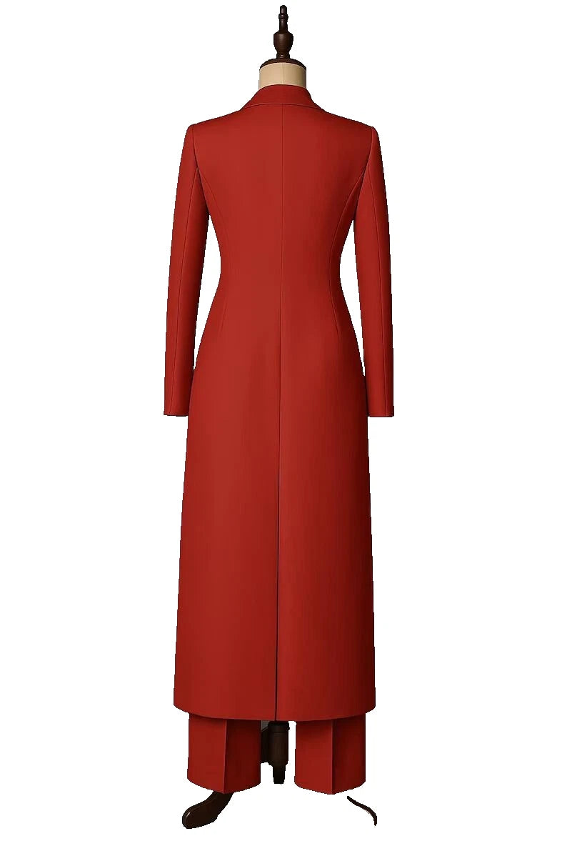 Customized Women Long 2 PC Suit Wedding Cocktail Prom Party Attire Office Wear