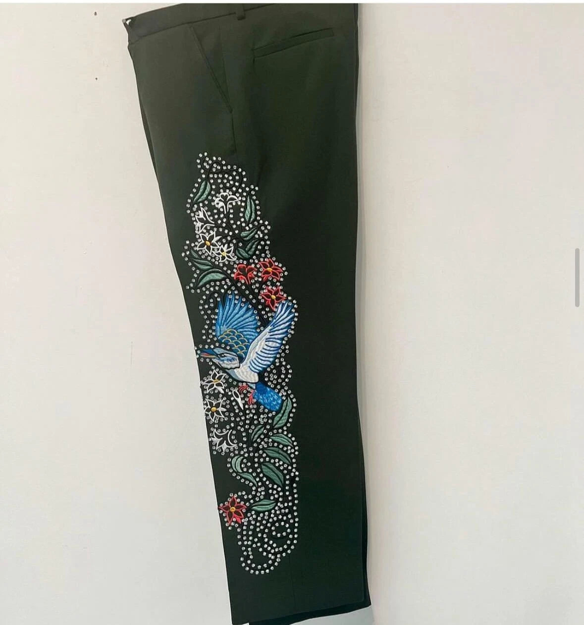 Bespoke Black Men's Customized Embroidered 2 Pc Western Style Wedding Cocktail