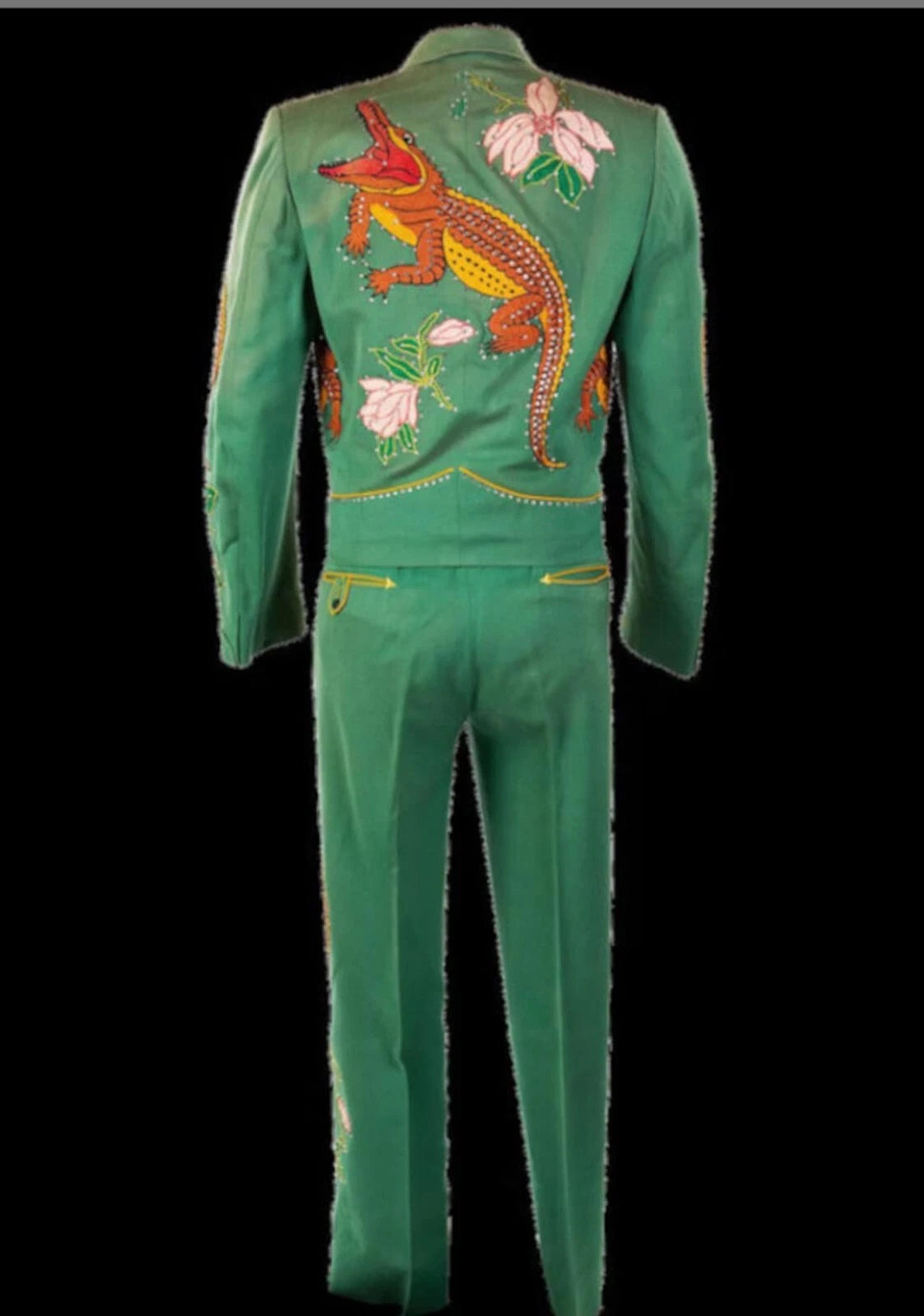 Bespoke Green 2 PC Cowboy Wedding Suit Cocktail Party Attire Groomsmen's Wear
