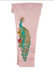 Customize Women Pink Cotton Embroidered 2 PC Suit Western Wedding Bridal Attire