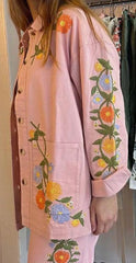 Customized Women 2 PC Embroidered Suit Wedding Cocktail Party Attire Office Wear