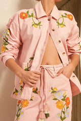 Customized Women 2 PC Embroidered Suit Wedding Cocktail Party Attire Office Wear