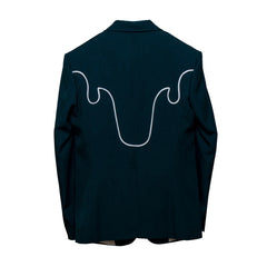 Customize Teal Blue Country Style 2 Pc Suit, Groomsmen & Groom Wedding Day Wear
