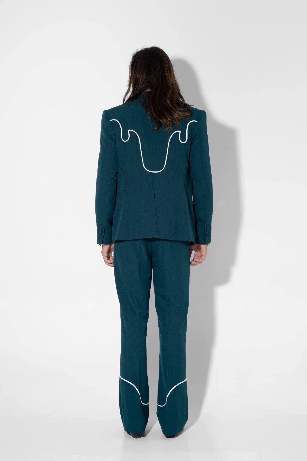 Customize Teal Blue Country Style 2 Pc Suit, Groomsmen & Groom Wedding Day Wear