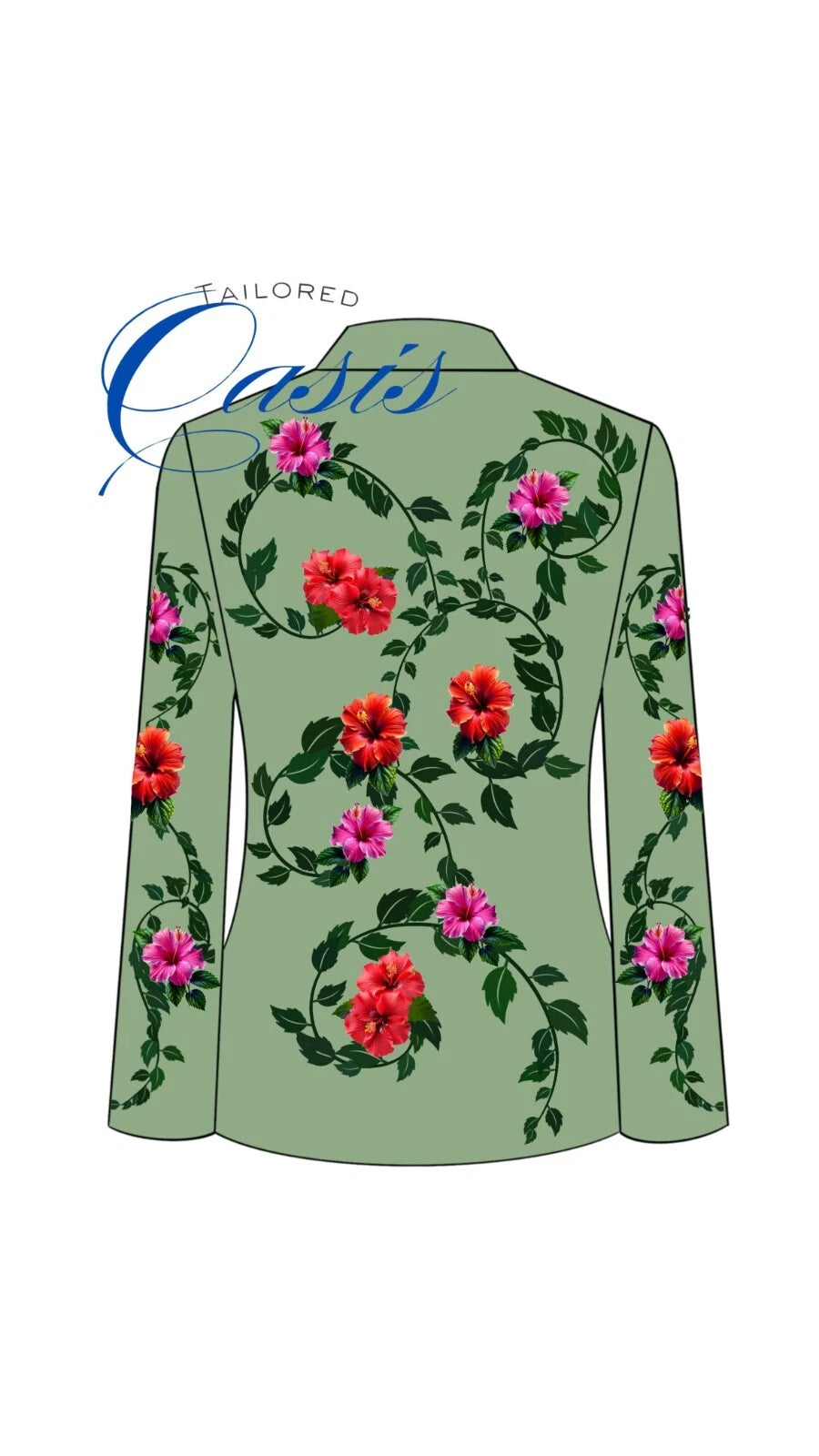 Brown Men's Customized Cowboy Embroidered 2 Pc Western Style Wedding Cocktail